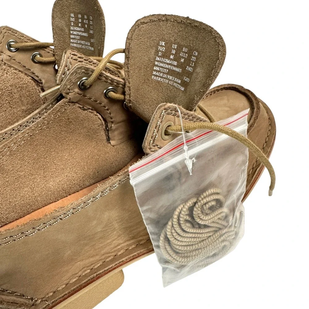 Clarks Shoes Artisan Veldta Auburon Platform Moccasin Nubuck Taupe 10 Gorpcore